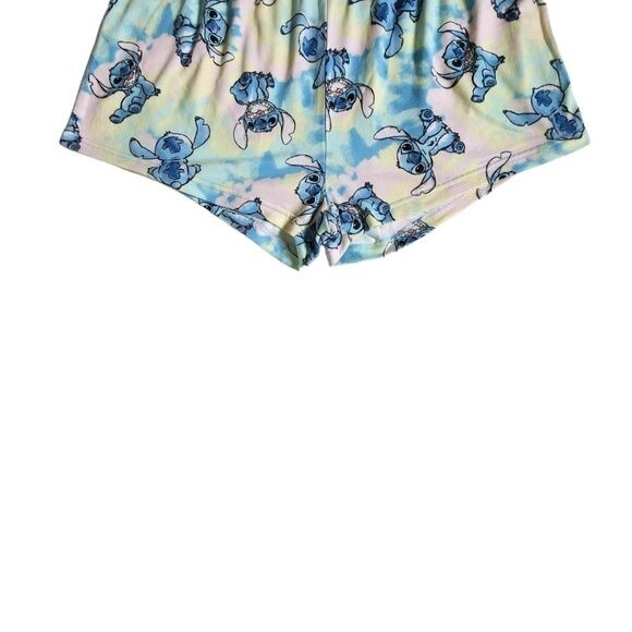 Disney Stitch print multicolor pajama sleep shorts sz M - Picture 5 of 9